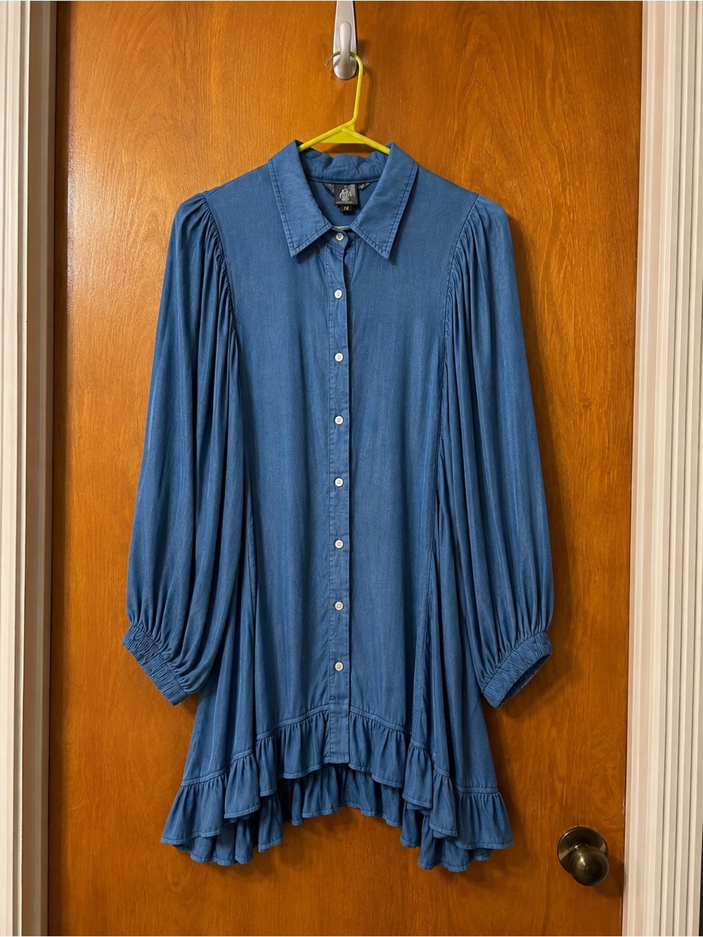 Light Blue Button-Up Shirt (3XL). Runs small.